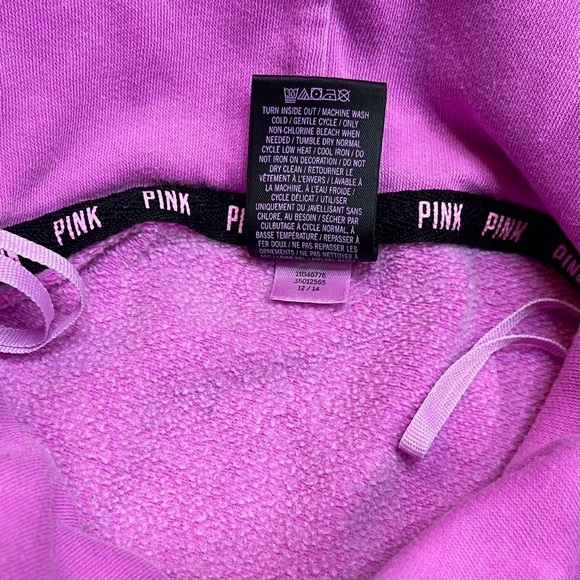 Victoria Secret PINK Cowl Neck Logo Sweatshirt Y2K - Picture 8 of 8